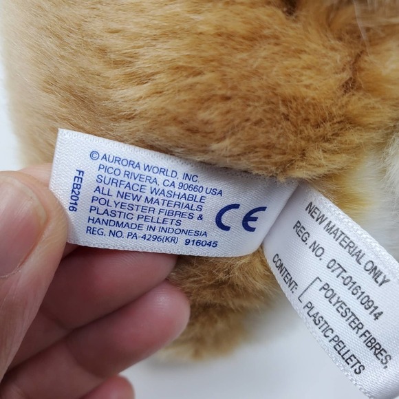 Aurora Babies Panthera Leo Lion Realistic Plush Stuffed Animal 10 Inches - Picture 4 of 7